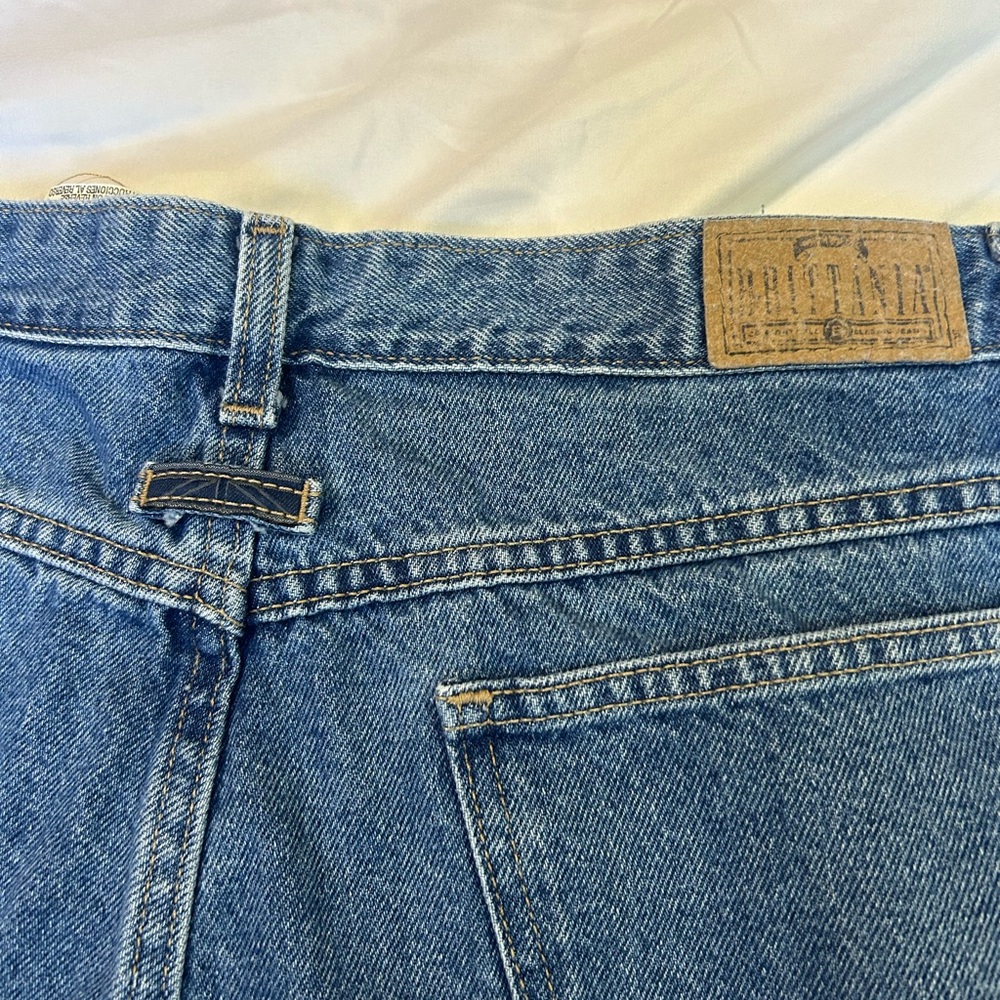 Vintage 90s Brittania  Denim Jeans Waist Tapered Leg Womens Size 16 Pleated - Picture 11 of 11
